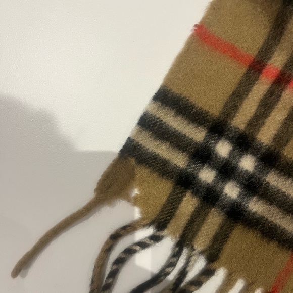 Burberry authentic scarf classic vintage style 100% cashmere nova check - Picture 5 of 8